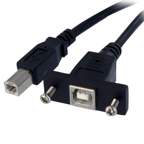 Cable USB StarTech.com para montaje en panel USB B a B de 1 pie 2.0