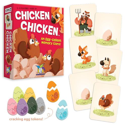 Juego de tarjetas de memoria Gamewright Chicken Chicken Kids 6+ Years