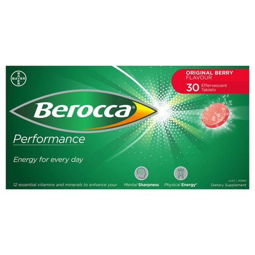 Tabletas efervescentes Berocca Performance Original Berry 30