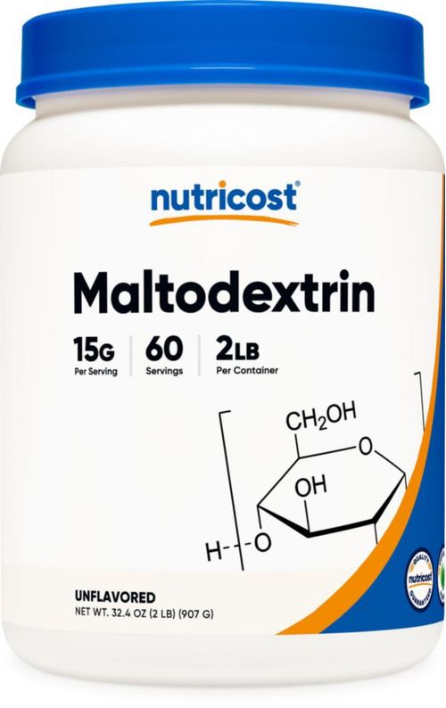 Maltodextrina en polvo Nutricost 907 g sin gluten y sin OGM