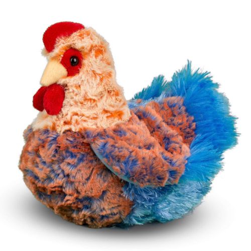 Gallina de peluche Douglas Henrietta con encaje azul