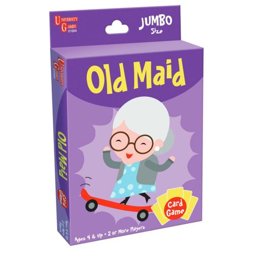 Juego de cartas University Games Old Maid Jumbo Size Kids 4+