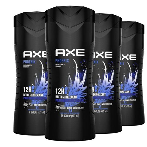 Gel de baño AXE Phoenix 12 horas aroma refrescante 100% vegetal 480 ml