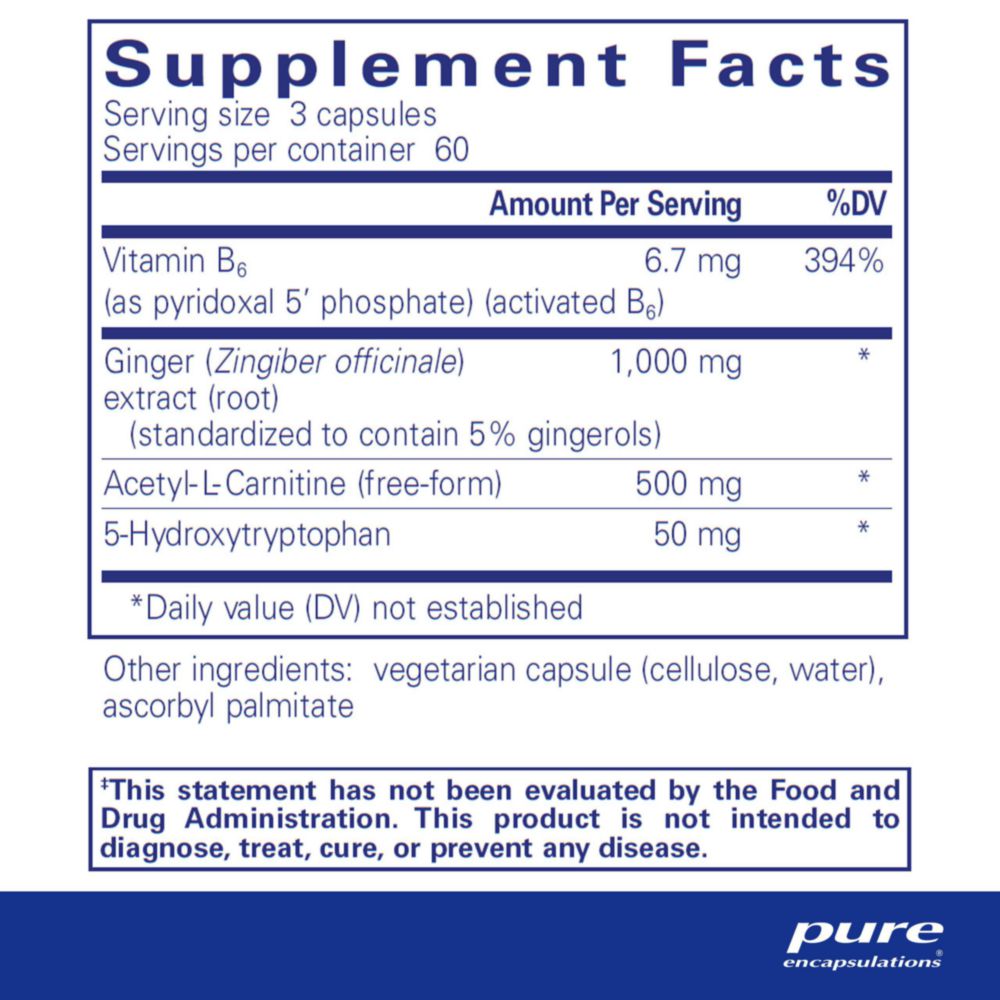 Suplemento dietético Pure Encapsulations MotilPro 180 cápsulas