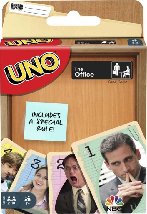 Juego de cartas Mattel Games UNO The Office para adolescentes y adultos