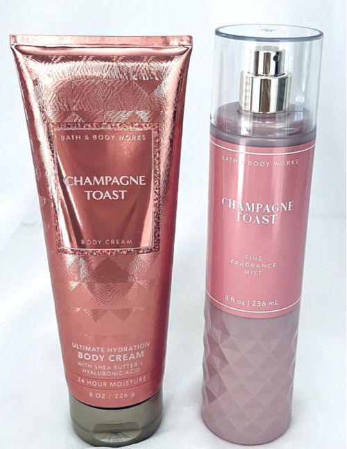 Perfume y crema corporal Bath and Body Works Champagne Toast
