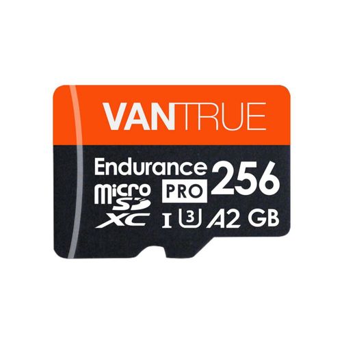 Tarjeta SD Vantrue microSDXC UHS-I U3 4K UHD de 256 GB con adaptador