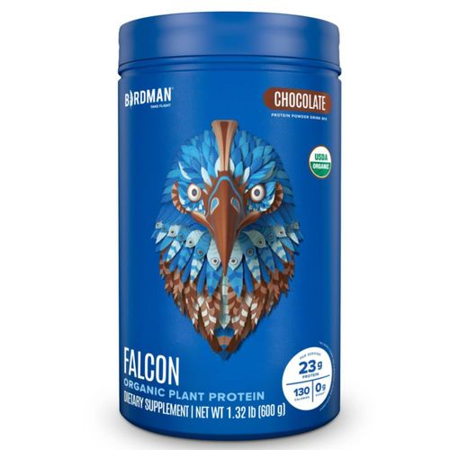 Proteína vegana en polvo BIRDMAN Falcon Organic Chocolate 600g