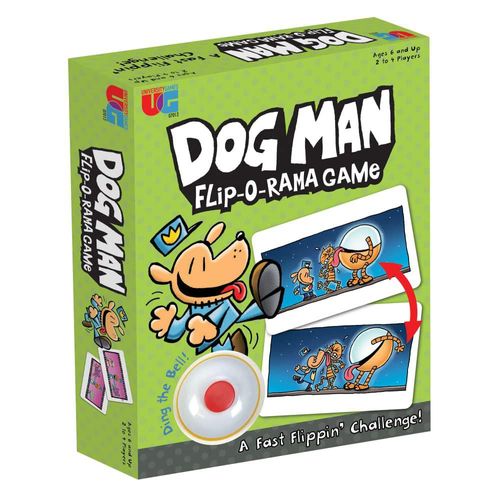 Juego de combinación de cartas University Games Dog Man Flip-o-Rama