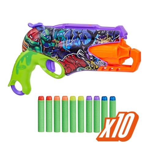 Dart Blaster Nerf Teenage Mutant Ninja Turtles con 10 dardos