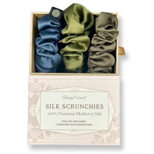 Silk Scrunchies Beauty of Orient Premium 25 momme seda de morera