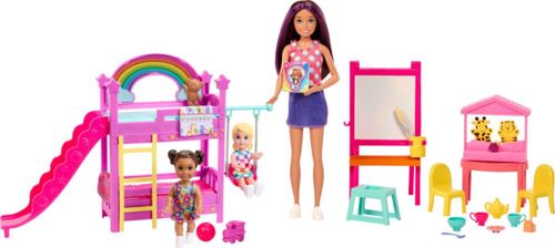 Guardería Playset Barbie Skipper First Jobs con 3 muñecas