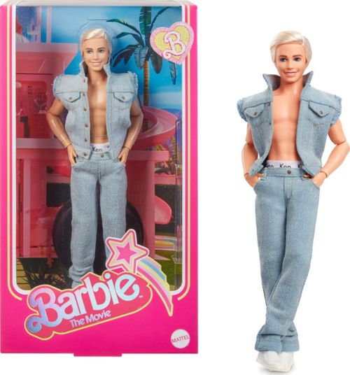 Set de muñeca coleccionable Barbie The Movie Ken completamente de mezclilla
