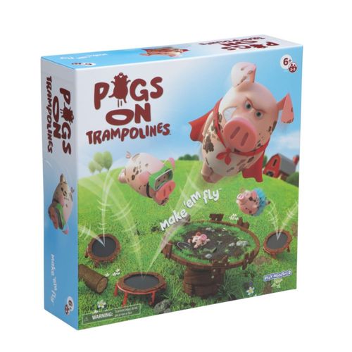 Juego de mesa PlayMonster Pigs on Trampolines Family 6+ Years