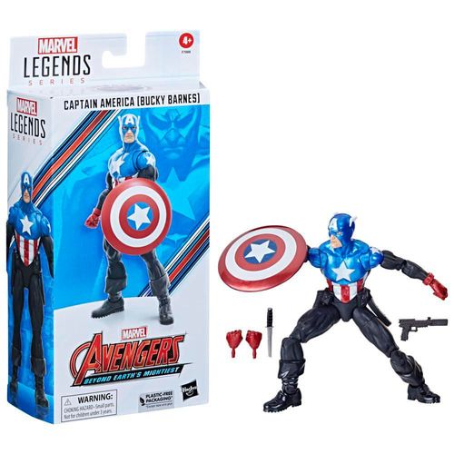 Figura de acción Avengers Marvel Legends Capitán América Bucky