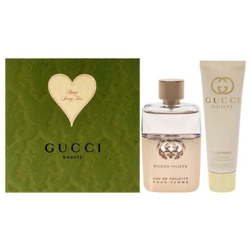 Perfume Guilty EDT en aerosol y loción corporal 50 ml 50 ml juego de 2 unidades