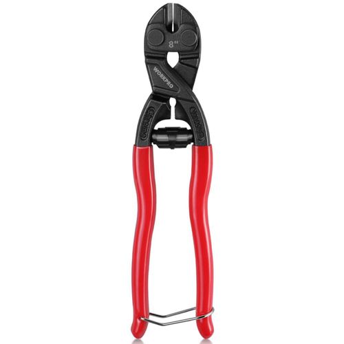 Cortador de pernos WORKPRO Mini de 20 cm con hueco y muelle de acero CR-V