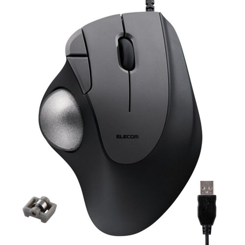 Conexión USB-A cableada Trackball ELECOM IST negra (M-IT11URBK)