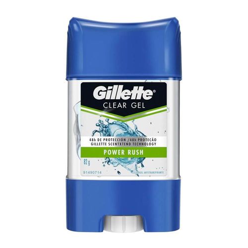 Desodorante en gel gillette power rush 82 gr
