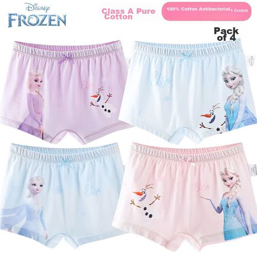 Ropa interior DISNEY Elsa algodón antibacterial Blanca para niña