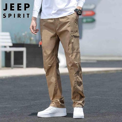 Pantalones Jeep Spirit Corte Recto Beige