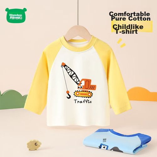 Playera Raglán Amarilla Para Niño