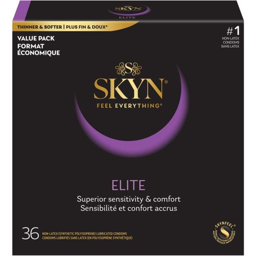 Preservativos SKYN Elite ultrafinos lubricados sin látex 36 unidades