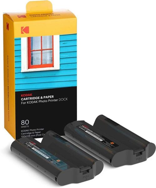Recarga de cartuchos de impresora y papel fotográfico paquete de 80 unidades KODAK Dock