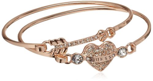 Pulsera GUESS Tension Duo para mujer en oro rosa