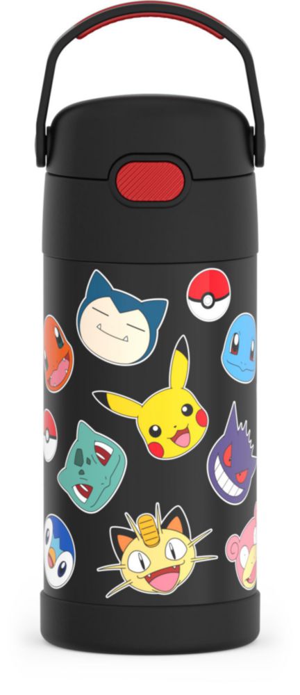 Botella de agua Thermos Funtainer Pokémon para niños de 350 ml inoxidable