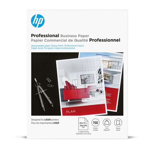 Papel HP Professional Business Glossy de 85 x 11 pulgadas 150 hojas