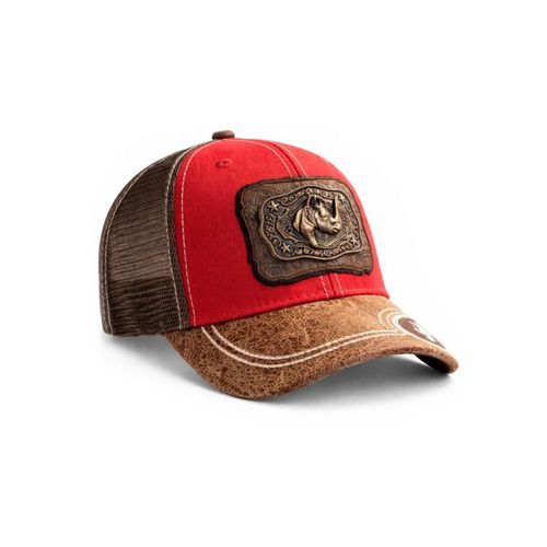 KNITE Gorra Trucker Hombre Rino Vaquera Herraje Metálico Estilo Jaripeo Buchona