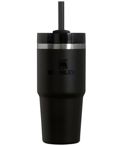 Vaso Stanley Quencher H2.0 con pajita 414 ml aislante negro