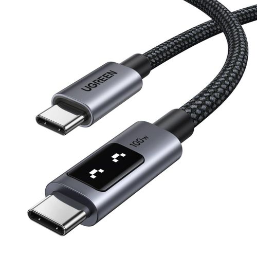Cable USB C a USB C UGREEN Uno de 100 W carga rápida 2 m negro