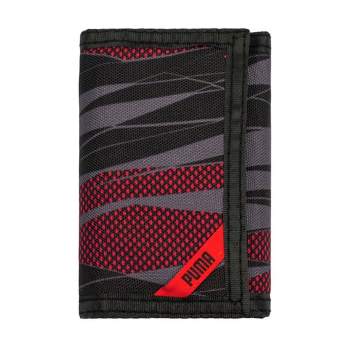 Cartera PUMA Little Rise para niños con tres pliegues rojo/negro