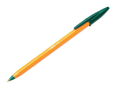 Bolígrafos BIC Orange Original Fine Green 08 mm 20 unidades