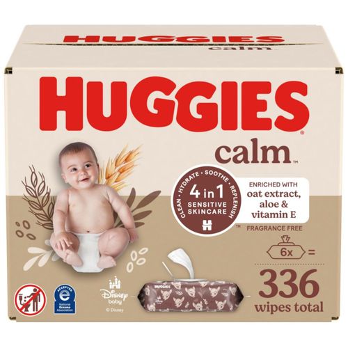 Toallitas húmedas para bebés Huggies Calm sin perfume hipoalergénicas 560 toallitas