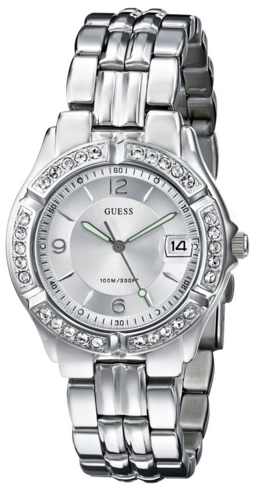 Pulsera plateada con fecha para mujer Watch GUESS G75511M