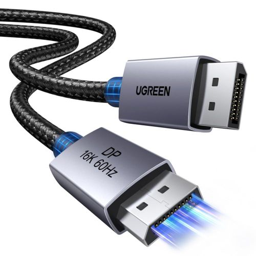 Cable DisplayPort UGREEN 16 K @60Hz 8 K @240Hz 4K @480Hz 2.1 80 Gbps