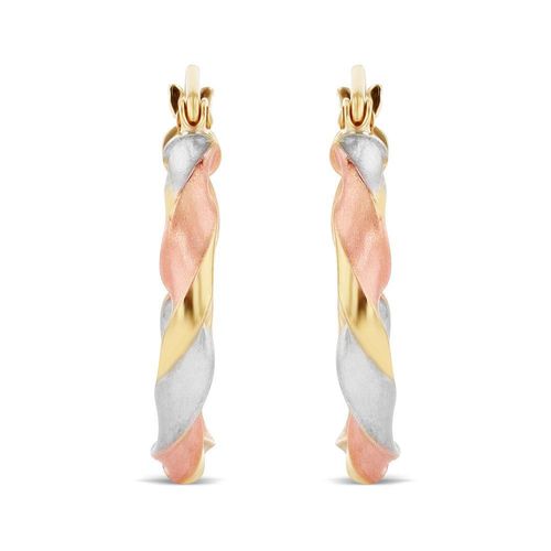 ARRACADAS DE ORO FLORENTINO 10K (15 MM APROX.)