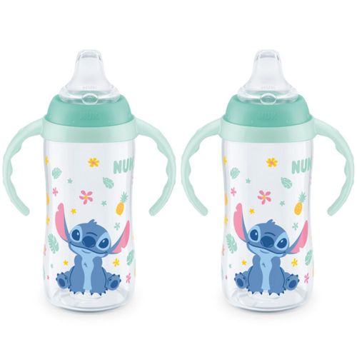 Copa Sippy Cup NUK Learner Cup Disney's Stitch 300 ml 8 m+ (paquete de 2)