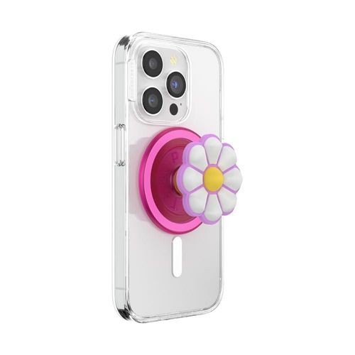 Agarre para teléfono PopSockets redondo compatible con MagSafe Doodle Daisy Boca