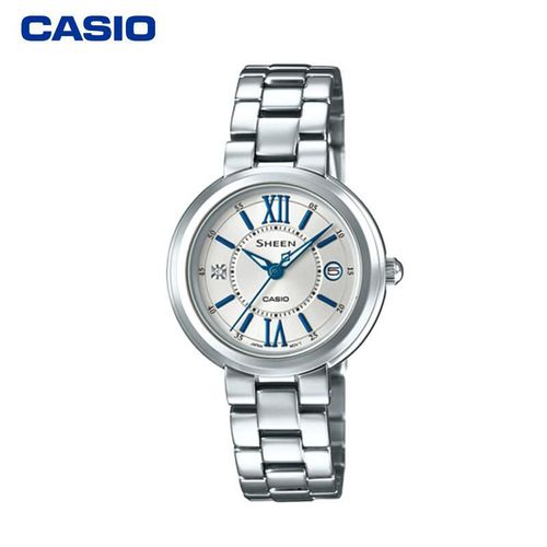 Reloj Casio Sheen SHE-4528D Cuarzo Mujer Blanco Azul