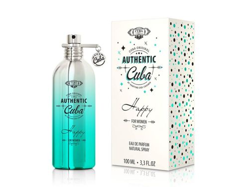 Perfume Cuba Authentic Happy Eau de Parfum para mujer 100 ml