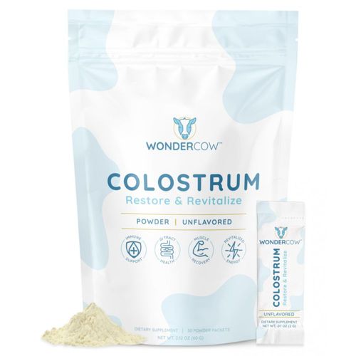 Suplemento de calostro en polvo WONDERCOW para la salud intestinal 30 porciones