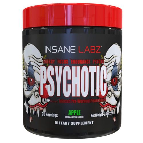Polvo para antes del entrenamiento Insane Labz Psychotic 875 g (manzana)