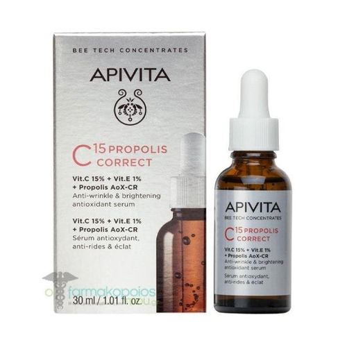 Apivita Bee Tech Serum C15 Propolis Correct Suero Facial Antioxidante 30 ml