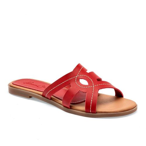 Been Class sandalia piso para mujer rojo cod 142004-E
