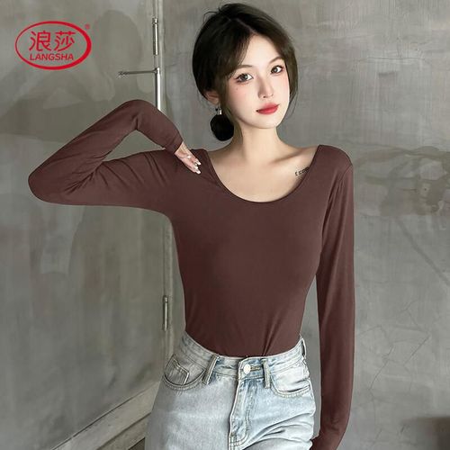 Playera Langsha Slim Fit Negra Para Hombre