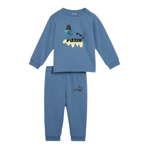CONJUNTO PUMA NIÑOS X TROLLS MINICAT CREW JOGGER AZUL 62738224
